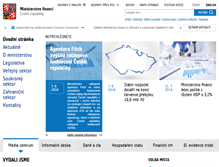 Tablet Screenshot of mfcr.cz